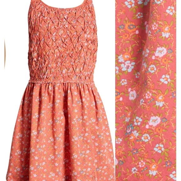 NWT Free People Petunia Floral Sleeveless Mini Dress Poppy Combo Size XS - Picture 9 of 10